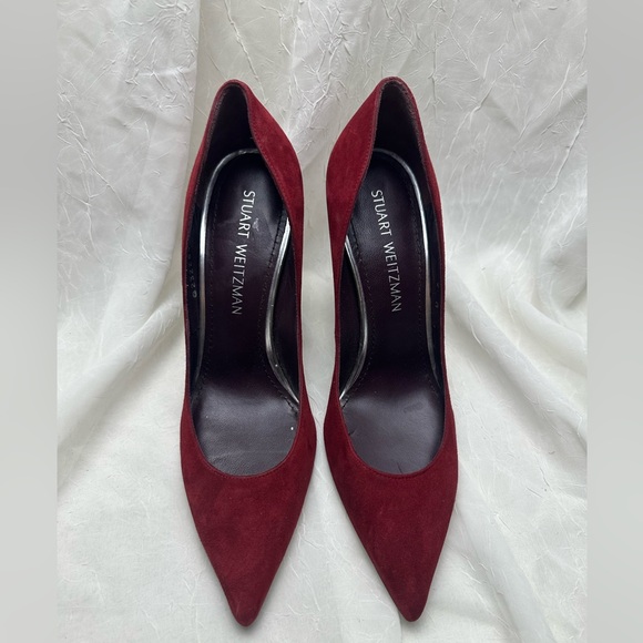 Stuart Weitzman Women's Suede Pumps size 8 - Picture 4 of 10